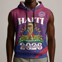 Personalized Afro-Haiti Football Sleeveless Hoodie 2026 Nou Retounen Anko - Wonder Print Shop