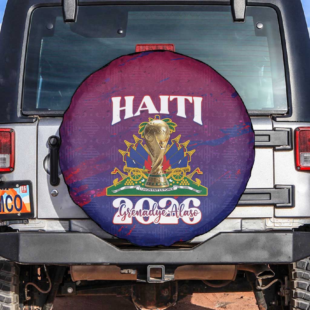 Afro-Haiti Football Spare Tire Cover 2026 Nou Retounen Anko - Wonder Print Shop