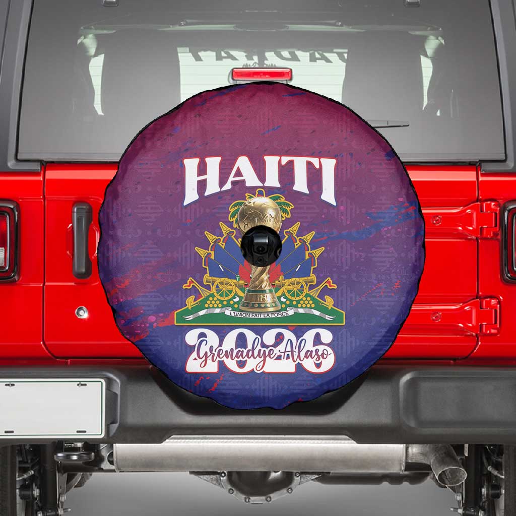 Afro-Haiti Football Spare Tire Cover 2026 Nou Retounen Anko - Wonder Print Shop