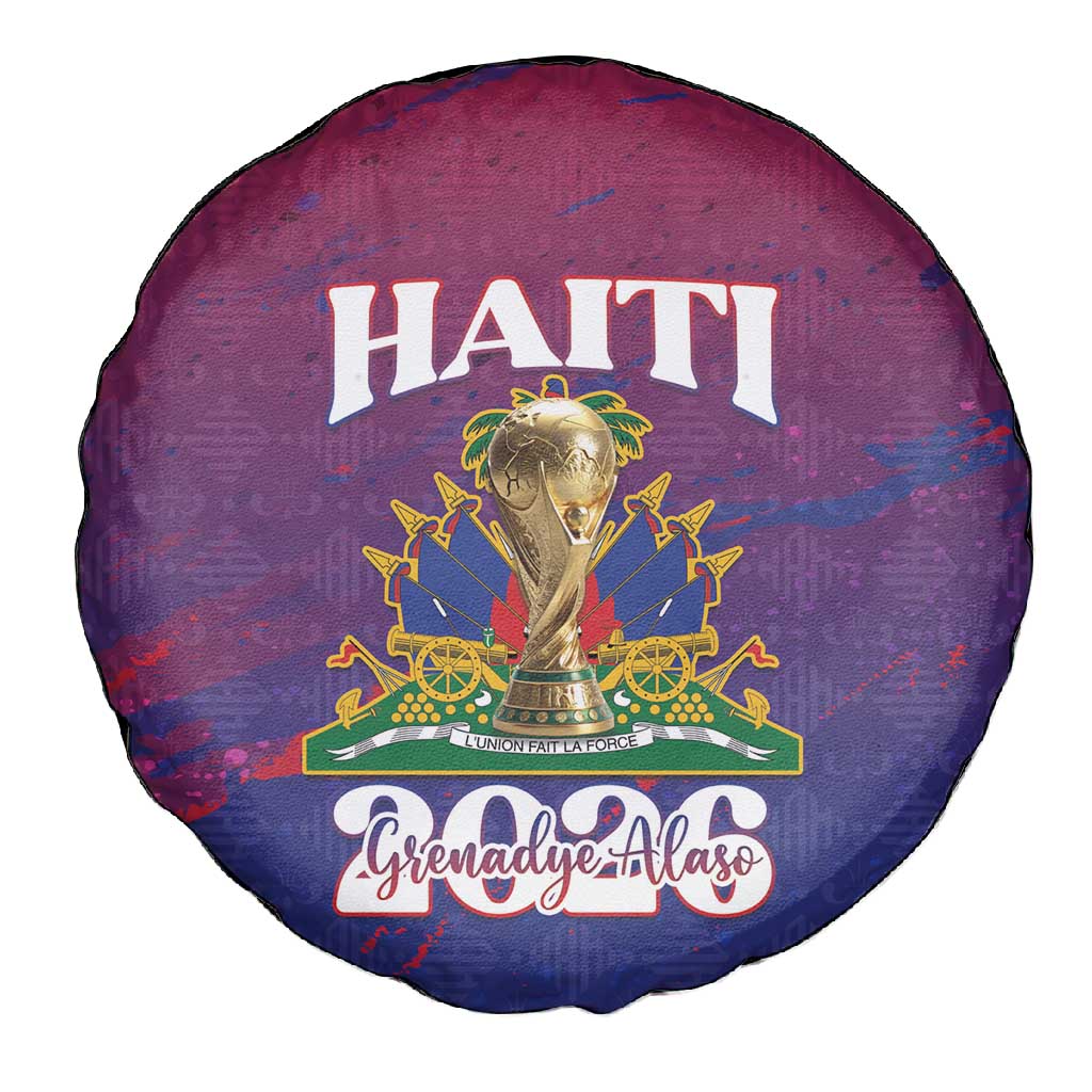 Afro-Haiti Football Spare Tire Cover 2026 Nou Retounen Anko - Wonder Print Shop