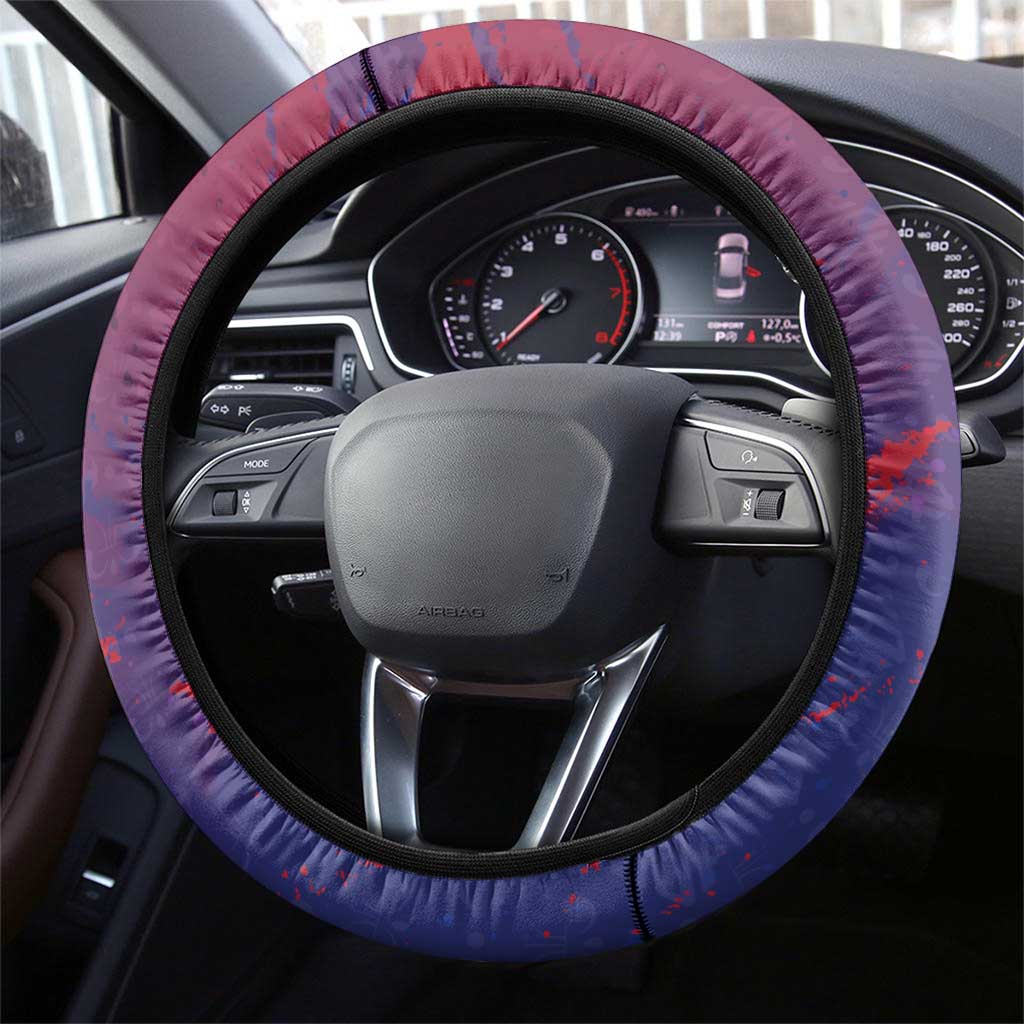 Afro-Haiti Football Steering Wheel Cover 2026 Nou Retounen Anko - Wonder Print Shop