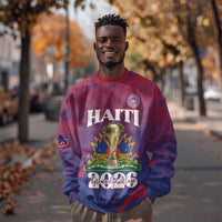 Personalized Afro-Haiti Football Sweatshirt 2026 Nou Retounen Anko - Wonder Print Shop