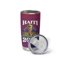 Personalized Afro-Haiti Football Tumbler Cup 2026 Nou Retounen Anko - Wonder Print Shop