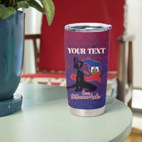 Personalized Afro-Haiti Football Tumbler Cup 2026 Nou Retounen Anko - Wonder Print Shop