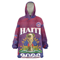 Personalized Afro-Haiti Football Wearable Blanket Hoodie 2026 Nou Retounen Anko - Wonder Print Shop