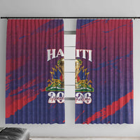 Afro-Haiti Football Window Curtain 2026 Nou Retounen Anko - Wonder Print Shop