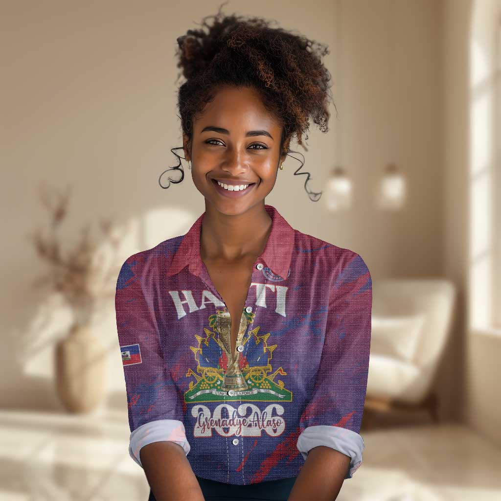 Personalized Afro-Haiti Football Women Casual Shirt 2026 Nou Retounen Anko - Wonder Print Shop