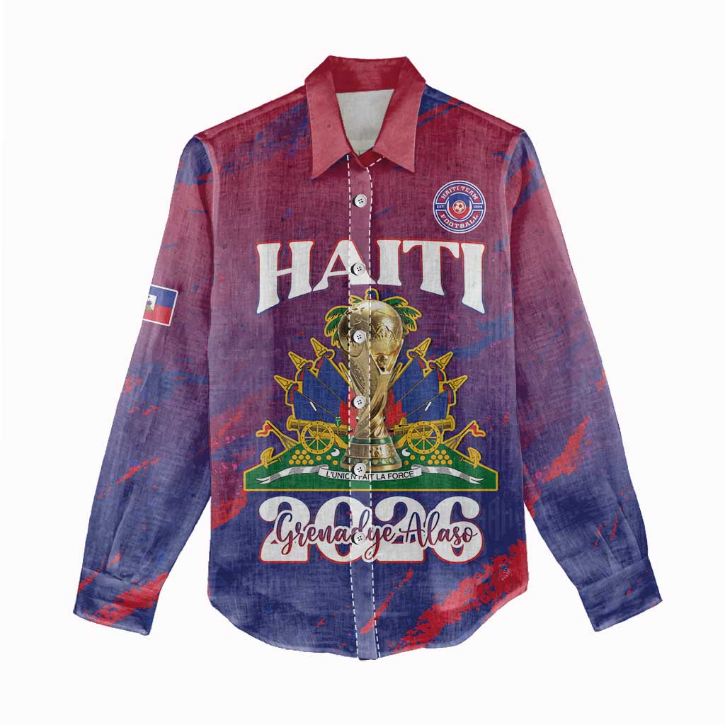 Personalized Afro-Haiti Football Women Casual Shirt 2026 Nou Retounen Anko - Wonder Print Shop