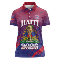 Personalized Afro-Haiti Football Women Polo Shirt 2026 Nou Retounen Anko LT15