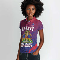 Personalized Afro-Haiti Football Women Polo Shirt 2026 Nou Retounen Anko LT15