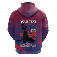 Personalized Afro-Haiti Football Zip Hoodie 2026 Nou Retounen Anko - Wonder Print Shop