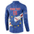 Custom Cape Verde Football Button Sweatshirt Go Blue Sharks
