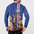 Personalised Cape Verde Button Sweatshirt Grey-Headed Kingfisher Mix Gerbera Daisy