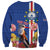 Personalised Cape Verde Sweatshirt Grey-Headed Kingfisher Mix Gerbera Daisy