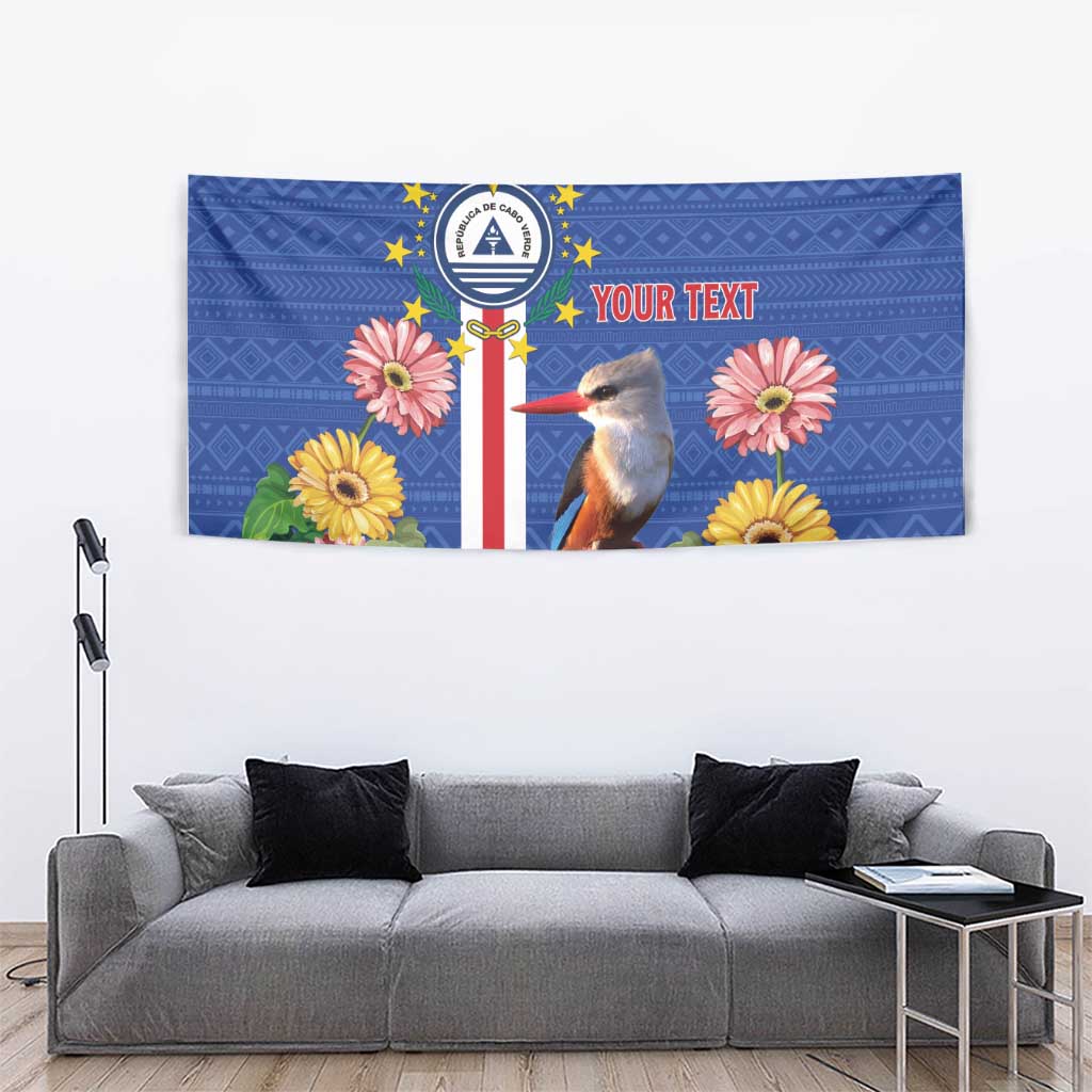 Personalised Cape Verde Tapestry Grey-Headed Kingfisher Mix Gerbera Daisy