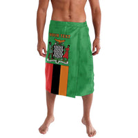 Personalised Zambia Lavalava Flag Style Mix Kente Pattern