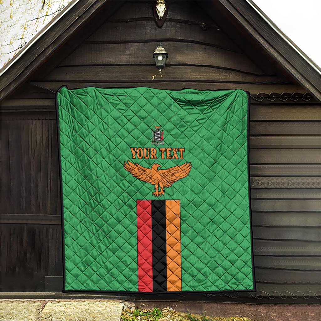 Personalised Zambia Quilt Flag Style Mix Kente Pattern