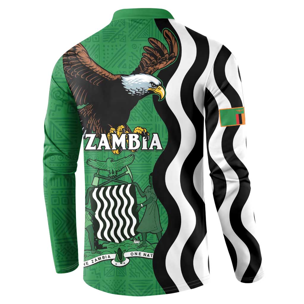 Zambia Button Sweatshirt One Zambia One Nation