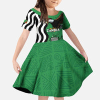 Zambia Family Matching Long Sleeve Bodycon Dress and Hawaiian Shirt One Zambia One Nation