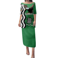 Zambia Family Matching Puletasi and Hawaiian Shirt One Zambia One Nation