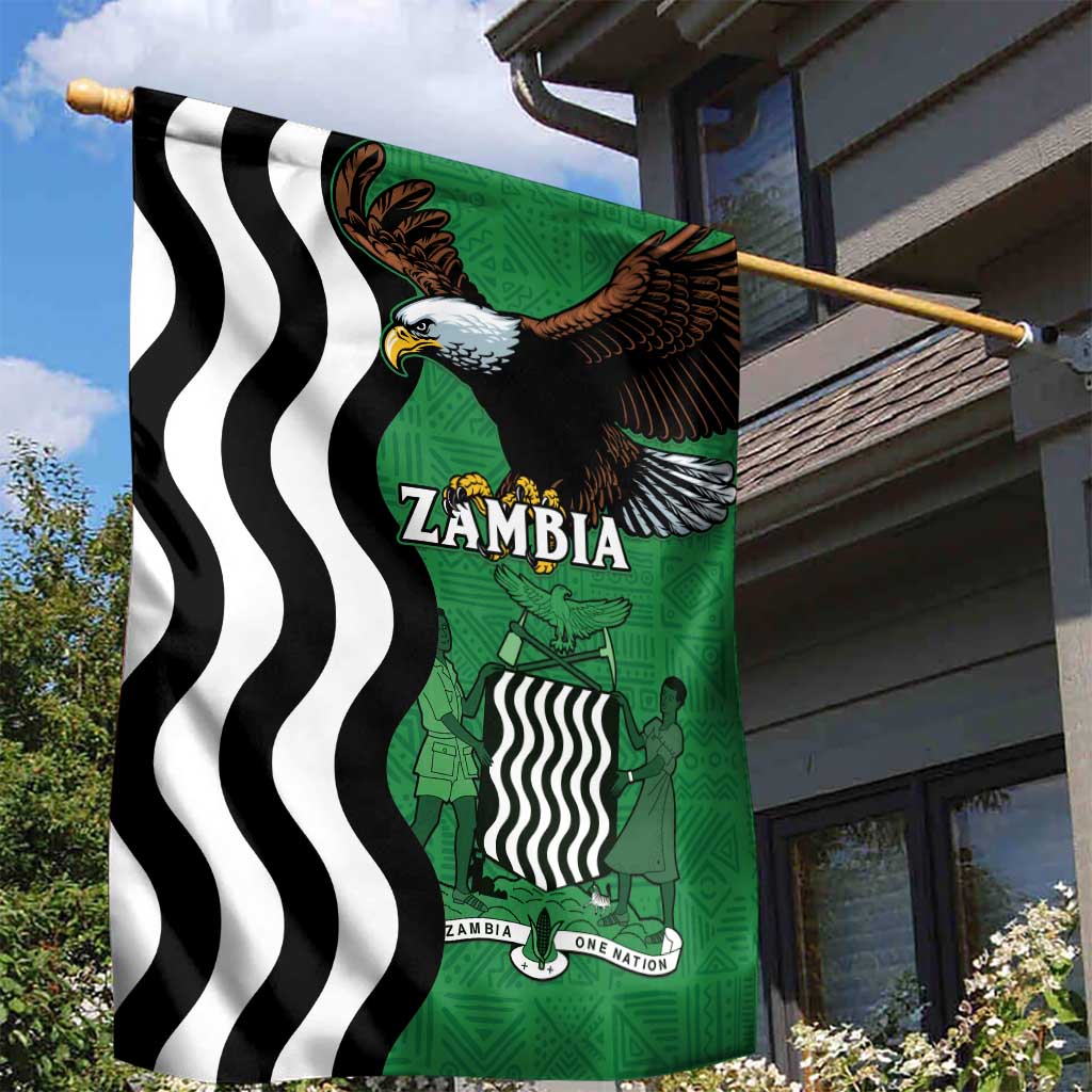 Zambia Garden Flag One Zambia One Nation