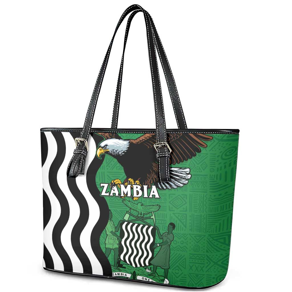 Zambia Leather Tote Bag One Zambia One Nation