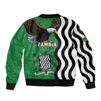 Zambia Sleeve Zip Bomber Jacket One Zambia One Nation