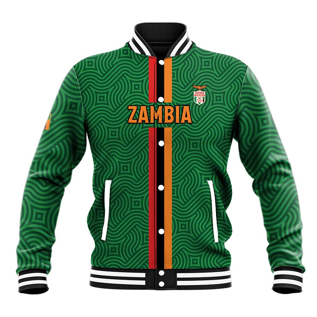 Custom Zambia Football Baseball Jacket Go Copper Bullets