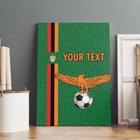 Custom Zambia Football Canvas Wall Art Go Copper Bullets