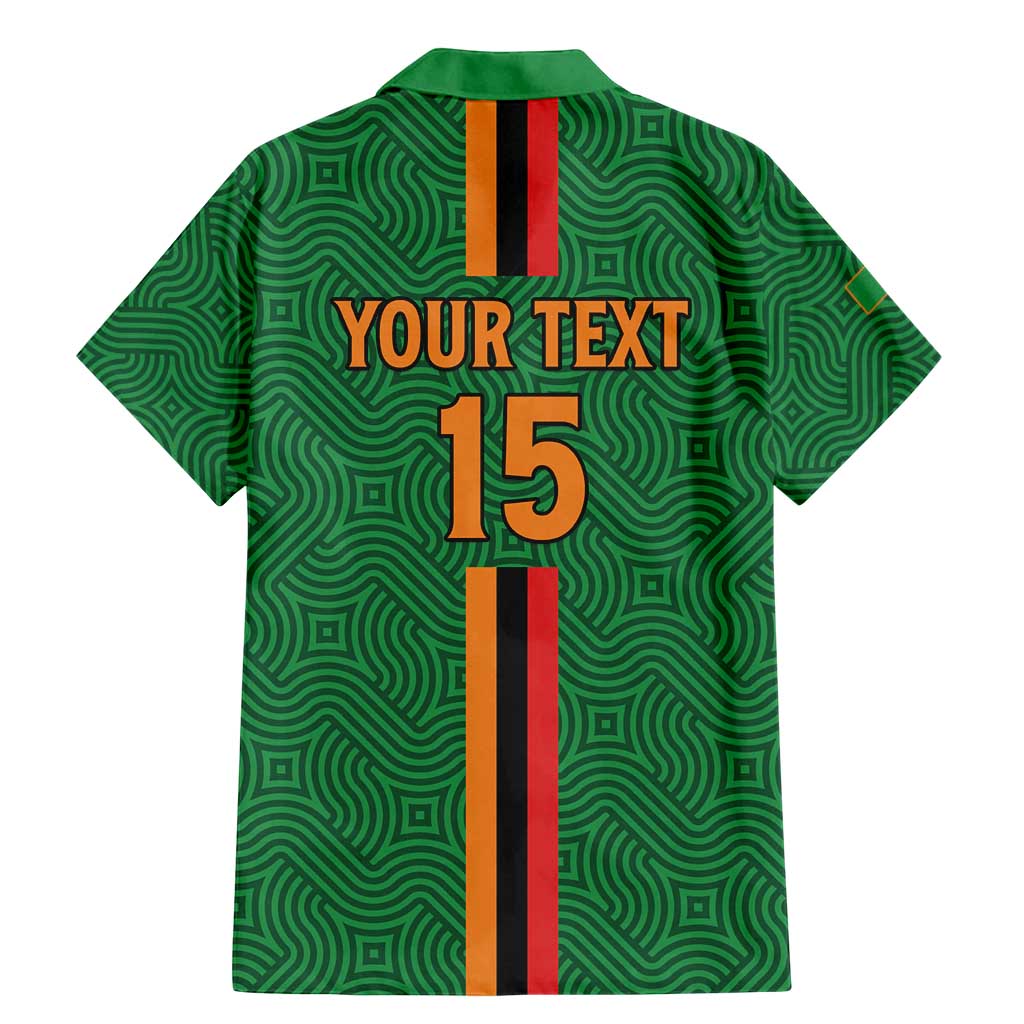 Custom Zambia Football Family Matching Mermaid Dress and Hawaiian Shirt Go Copper Bullets