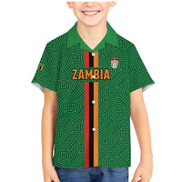 Custom Zambia Football Family Matching Mermaid Dress and Hawaiian Shirt Go Copper Bullets