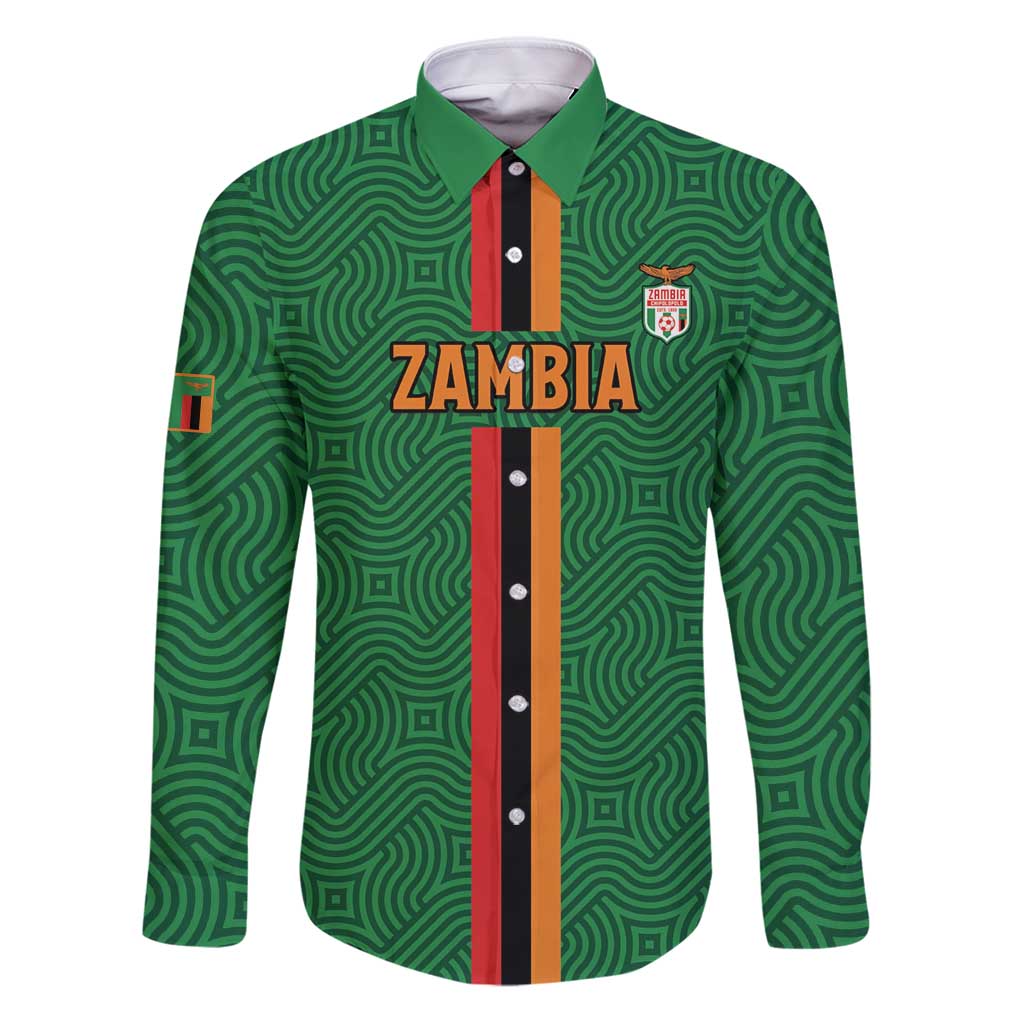 Custom Zambia Football Family Matching Puletasi and Hawaiian Shirt Go Copper Bullets