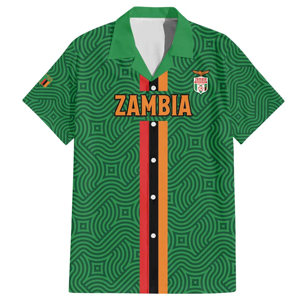 Custom Zambia Football Family Matching Tank Maxi Dress and Hawaiian Shirt Go Copper Bullets