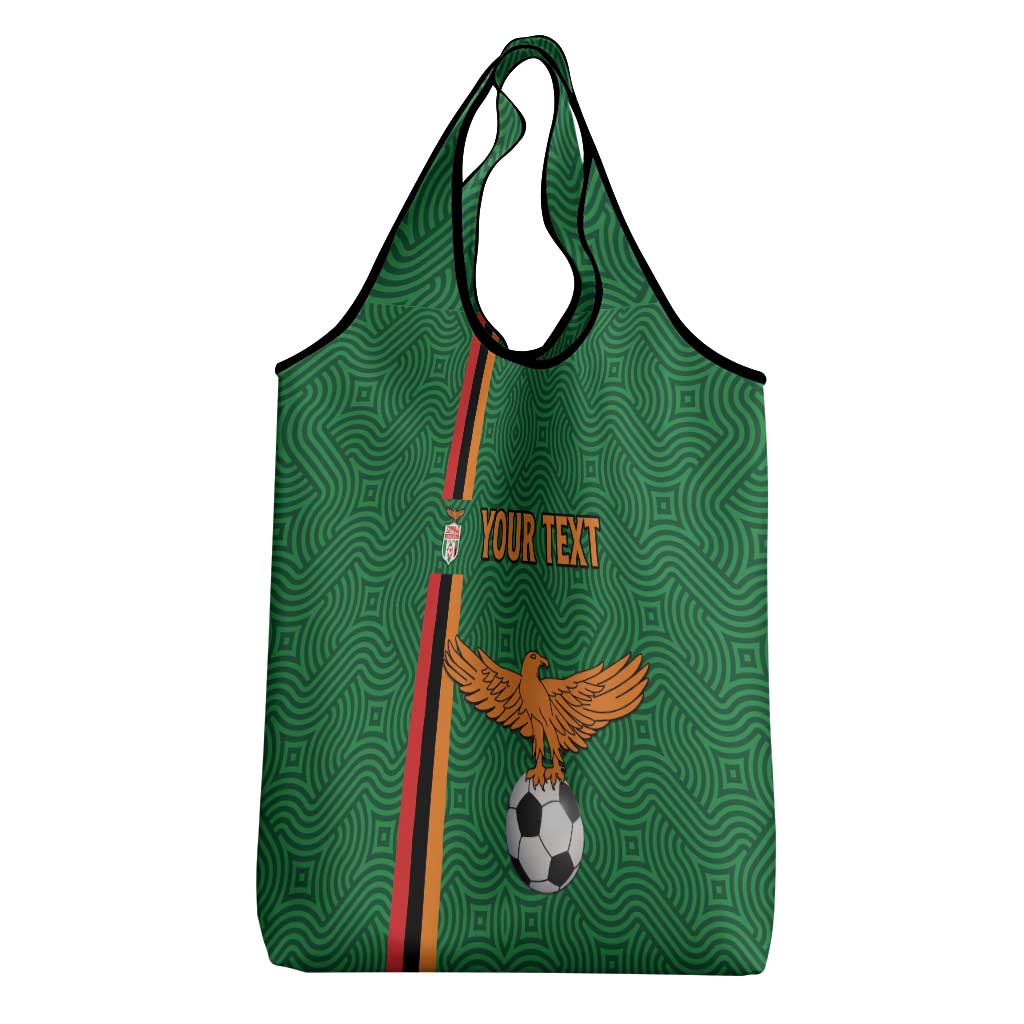Custom Zambia Football Grocery Bag Go Copper Bullets