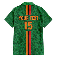 Custom Zambia Football Hawaiian Shirt Go Copper Bullets