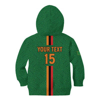 Custom Zambia Football Kid Hoodie Go Copper Bullets