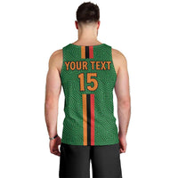 Custom Zambia Football Men Tank Top Go Copper Bullets