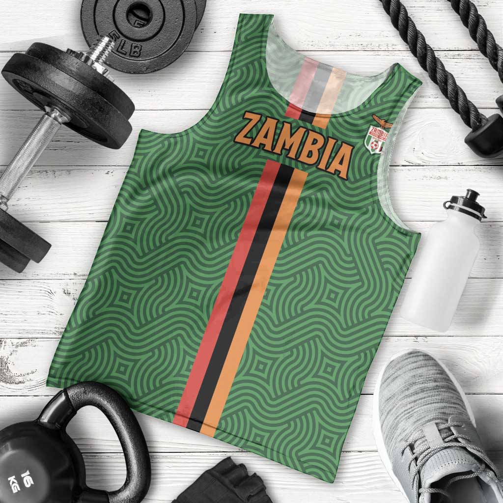 Custom Zambia Football Men Tank Top Go Copper Bullets