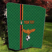 Custom Zambia Football Quilt Go Copper Bullets