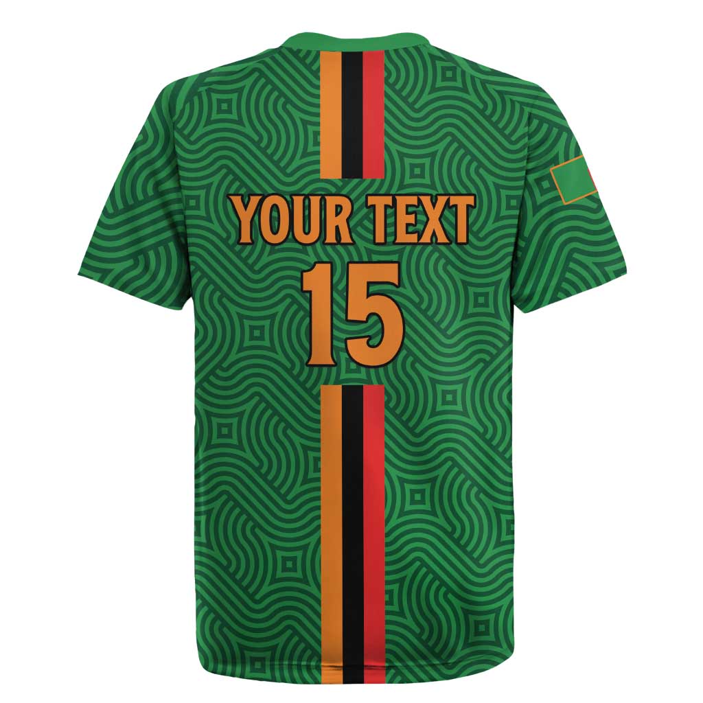 Custom Zambia Football Rugby Jersey Go Copper Bullets