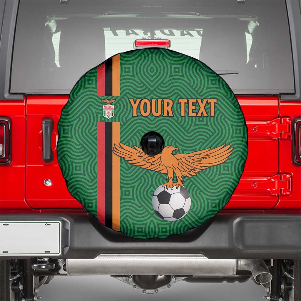 Custom Zambia Football Spare Tire Cover Go Copper Bullets