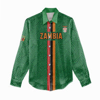 Custom Zambia Football Women Casual Shirt Go Copper Bullets