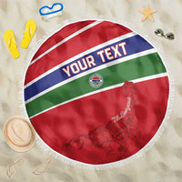 Custom Gambia Football Beach Blanket Go Scorpions Go