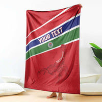 Custom Gambia Football Blanket Go Scorpions Go