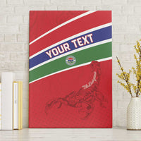 Custom Gambia Football Canvas Wall Art Go Scorpions Go
