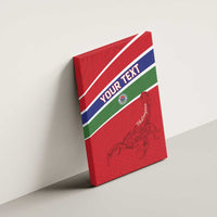 Custom Gambia Football Canvas Wall Art Go Scorpions Go