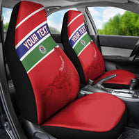 Custom Gambia Football Car Seat Cover Go Scorpions Go