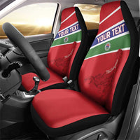 Custom Gambia Football Car Seat Cover Go Scorpions Go