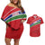 Custom Gambia Football Couples Matching Off Shoulder Short Dress and Hawaiian Shirt Go Scorpions Go