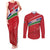 Custom Gambia Football Couples Matching Tank Maxi Dress and Long Sleeve Button Shirt Go Scorpions Go